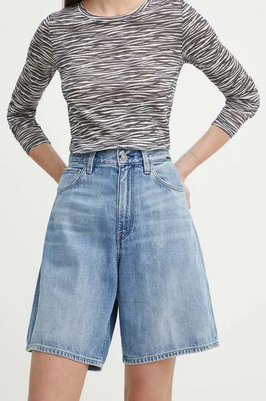 modra Jeans kratke hlače G-Star Raw Ženski