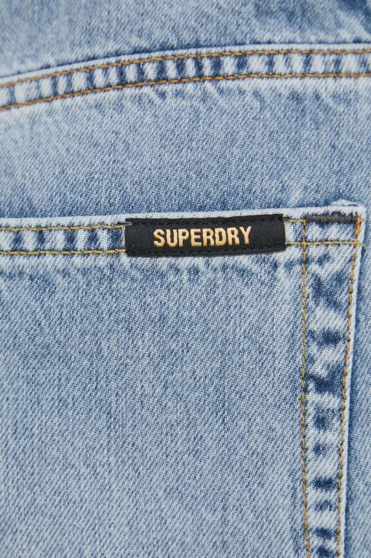 niebieski Superdry szorty jeansowe