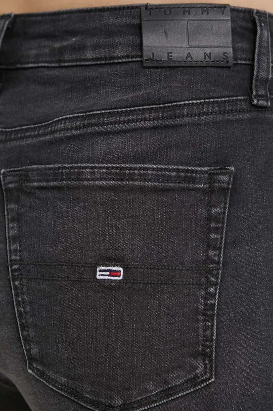 Rifľové krátke nohavice Tommy Jeans Dámsky