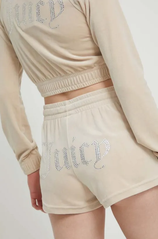 Zamatové šortky Juicy Couture 95 % Polyester, 5 % Elastan