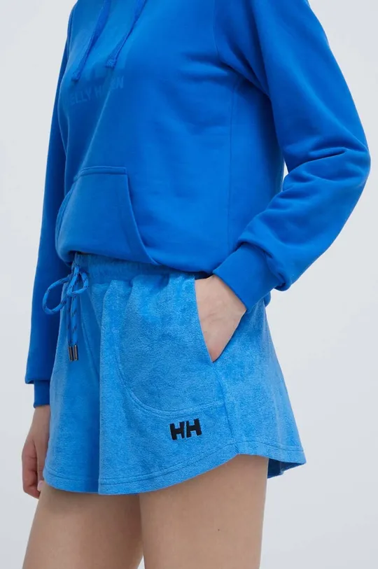 modra Bombažne kratke hlače Helly Hansen Ženski
