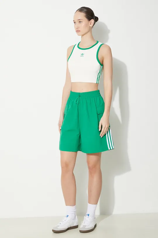 Къс панталон adidas Originals 3S Cargo Shorts зелен