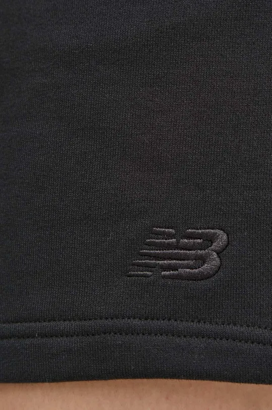 czarny New Balance szorty bawełniane WS41508BK