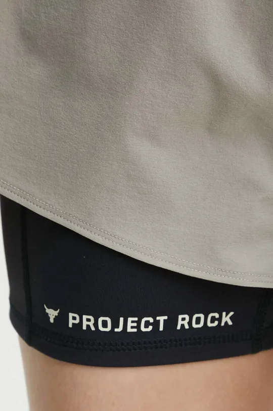 beige Under Armour pantaloncini da allenamento Project Rock