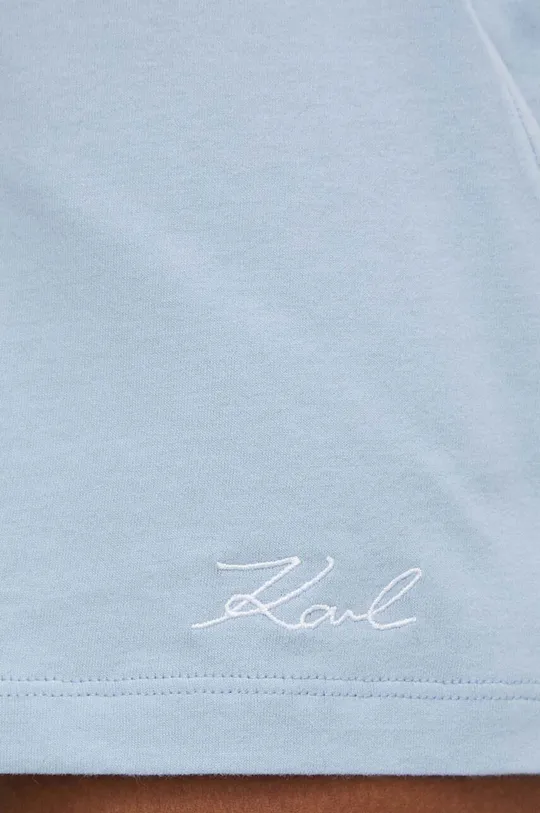 modrá Bavlnené šortky Karl Lagerfeld