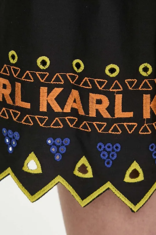 czarny Karl Lagerfeld szorty bawełniane