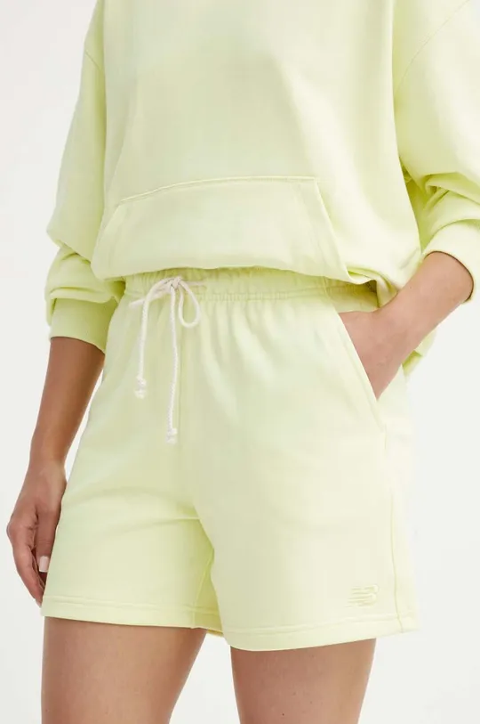 zelená Bavlnené šortky New Balance Dámsky