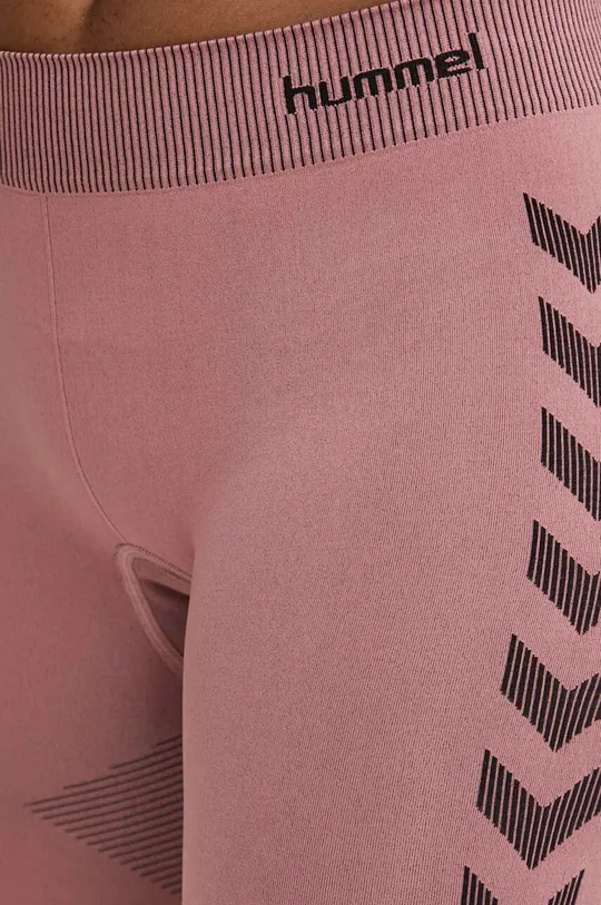 rosa Hummel pantaloncini da allenamento First Seamless
