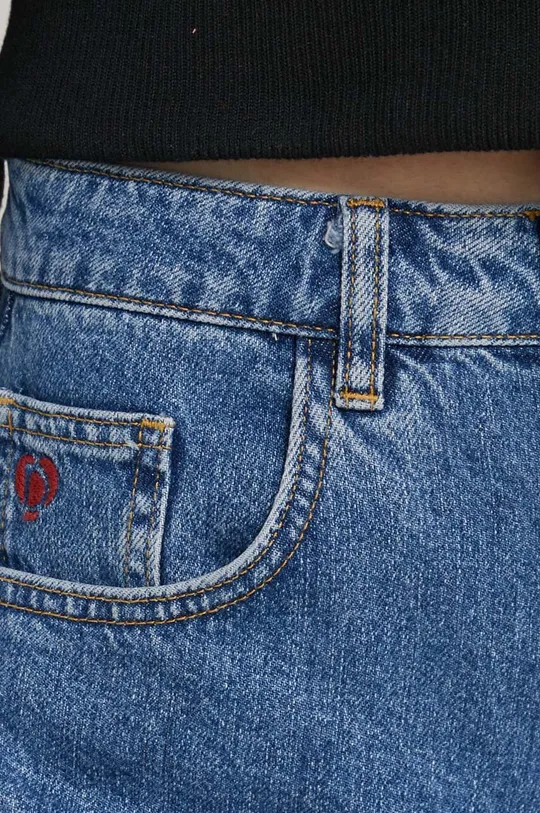 niebieski Desigual szorty jeansowe SURYM