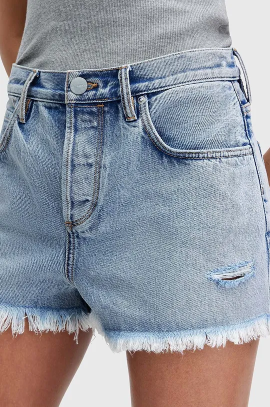 AllSaints szorty jeansowe bawełniane HEIDI DENIM SHORT 50 % Bawełna, 50 % Bawełna organiczna