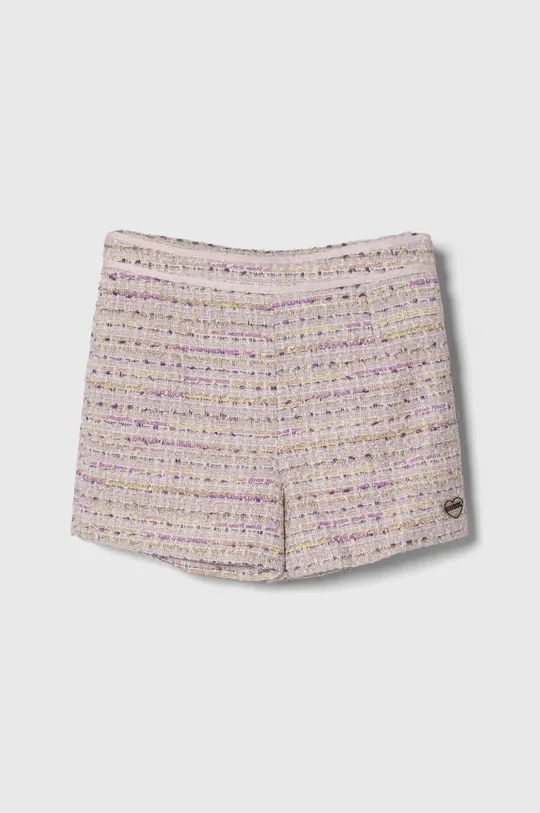 roza Otroške kratke hlače iz volnene mešanice Guess Dekliški