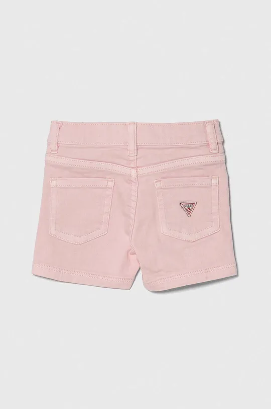 Дитячі джинсові шорти Guess рожевий