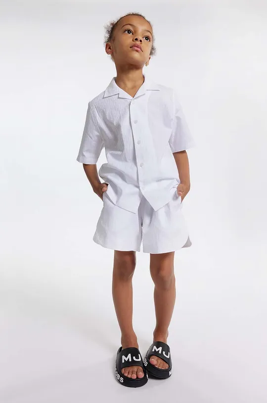 білий Дитячі бавовняні шорти Marc Jacobs Для дівчаток