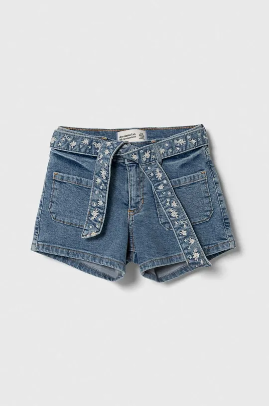niebieski Abercrombie & Fitch szorty jeansowe dziecięce Dziewczęcy