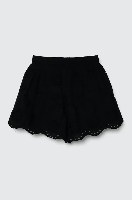Detské bavlnené šortky Sisley čierna