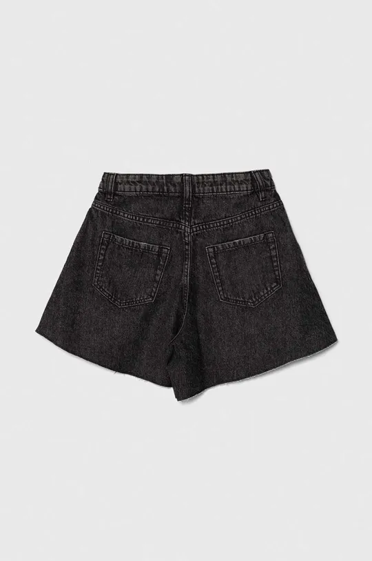 Detské rifľové krátke nohavice Sisley čierna