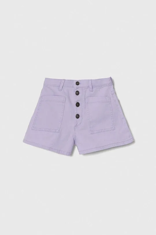 vijolična Otroške kratke hlače iz jeansa United Colors of Benetton Dekliški