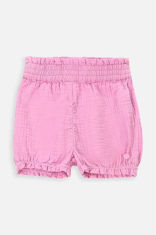 розовый Детские хлопковые шорты Coccodrillo Для девочек