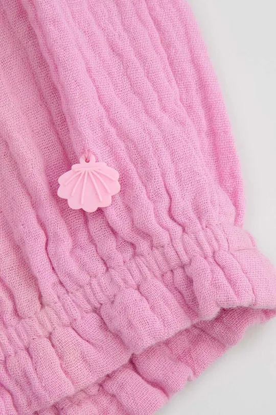 ružová Detské bavlnené šortky Coccodrillo