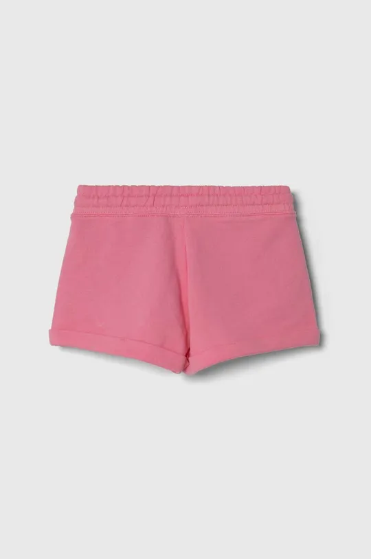 Dječje pamučne kratke hlače United Colors of Benetton roza