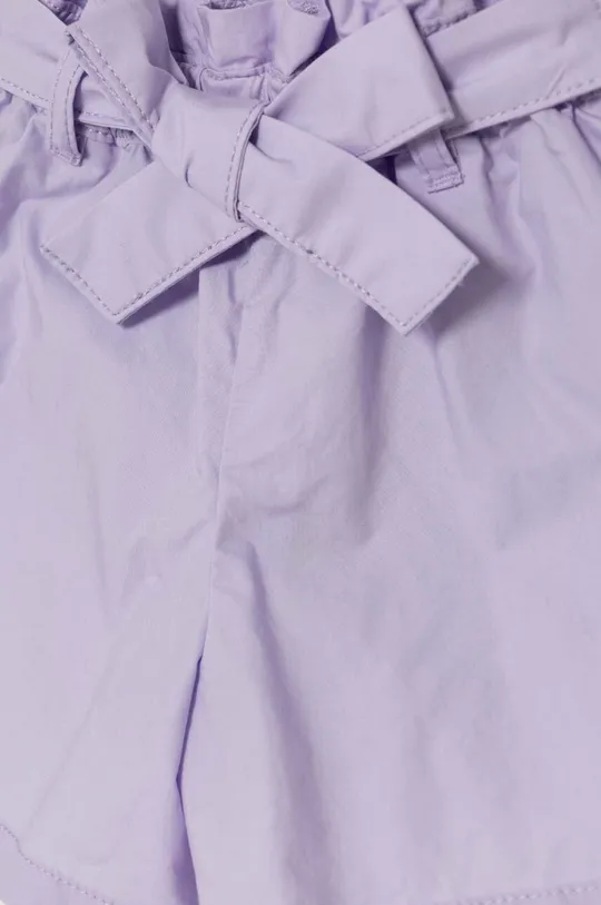 Detské bavlnené šortky United Colors of Benetton fialová