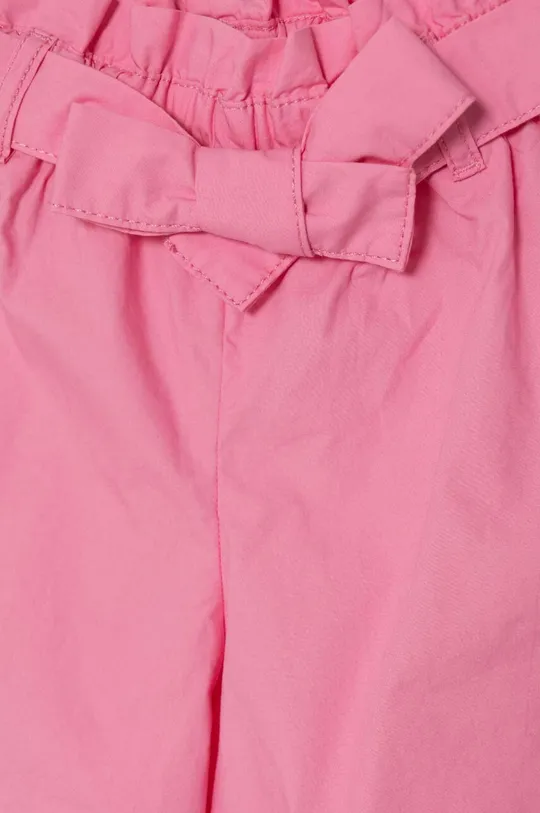 Otroške bombažne kratke hlače United Colors of Benetton roza