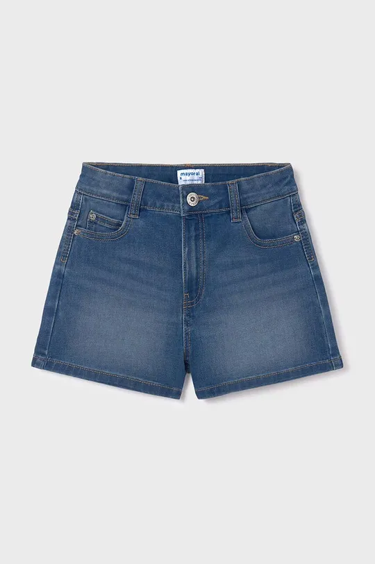 голубой Детские джинсовые шорты Mayoral Для девочек