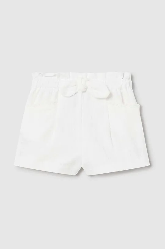 білий Бавовняні дитячі шорти Mayoral Для дівчаток