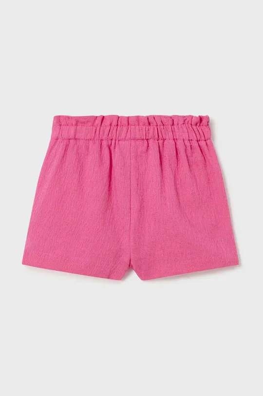 Kratke pamučne hlače za bebe Mayoral roza