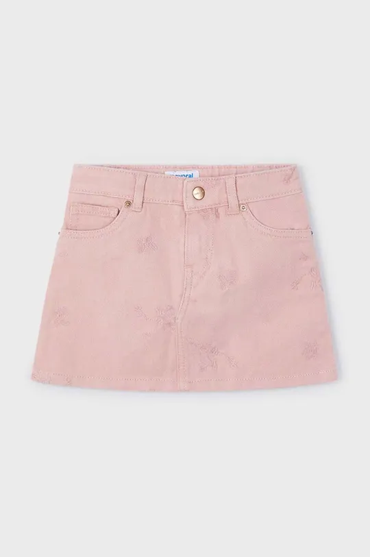 розовый Детская хлопковая юбка Mayoral Для девочек