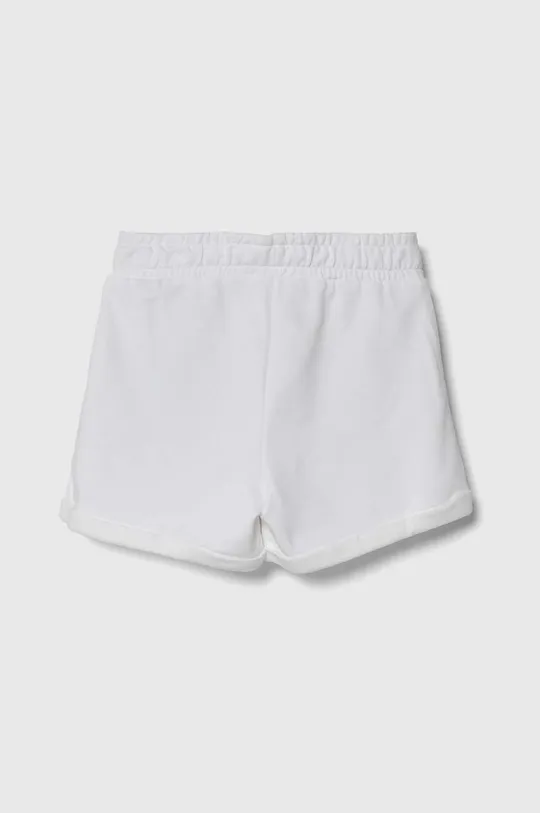 Otroške bombažne kratke hlače Guess bela