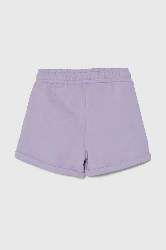 Otroške bombažne kratke hlače Guess vijolična