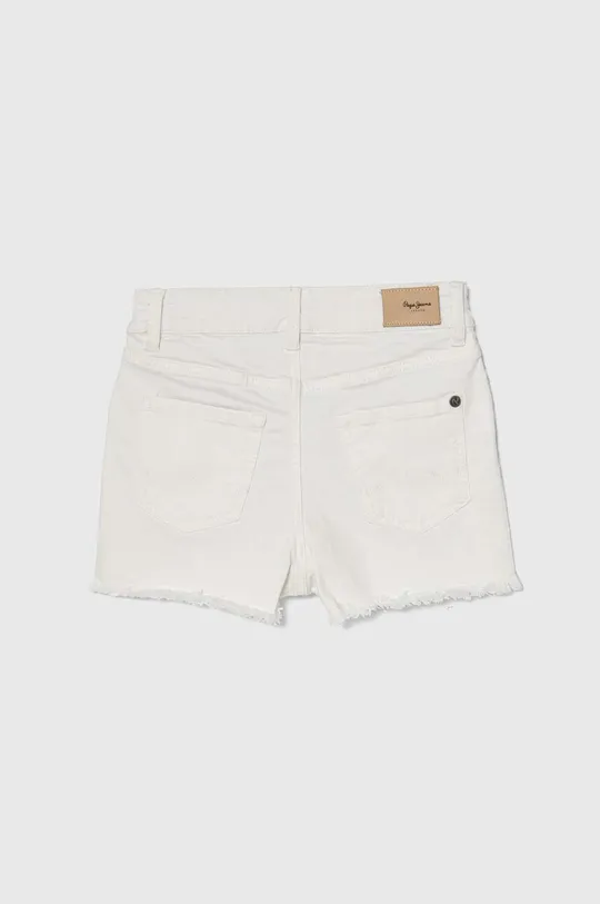 Otroške kratke hlače iz jeansa Pepe Jeans A-LINE SHORT HW JR bela