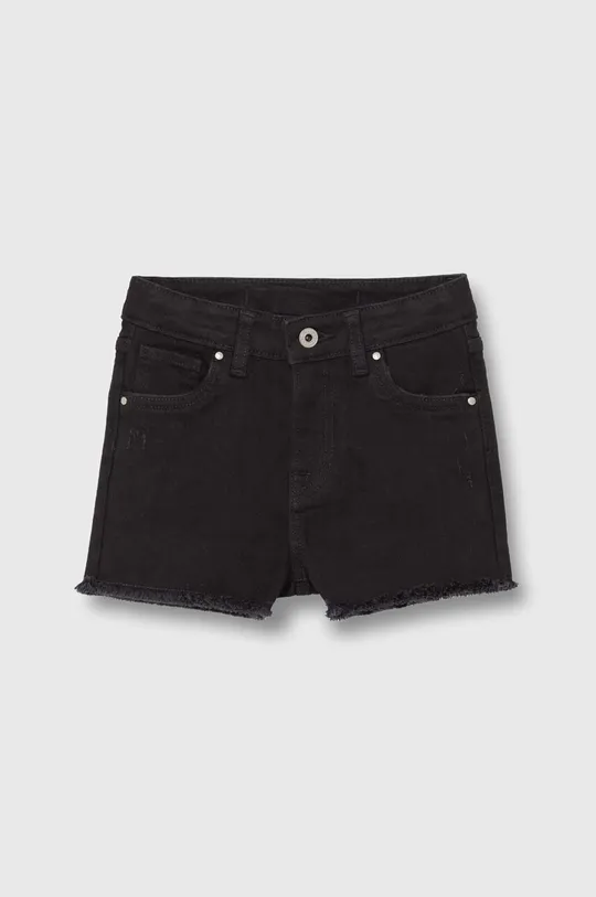 чёрный Детские джинсовые шорты Pepe Jeans A-LINE SHORT HW JR Для девочек
