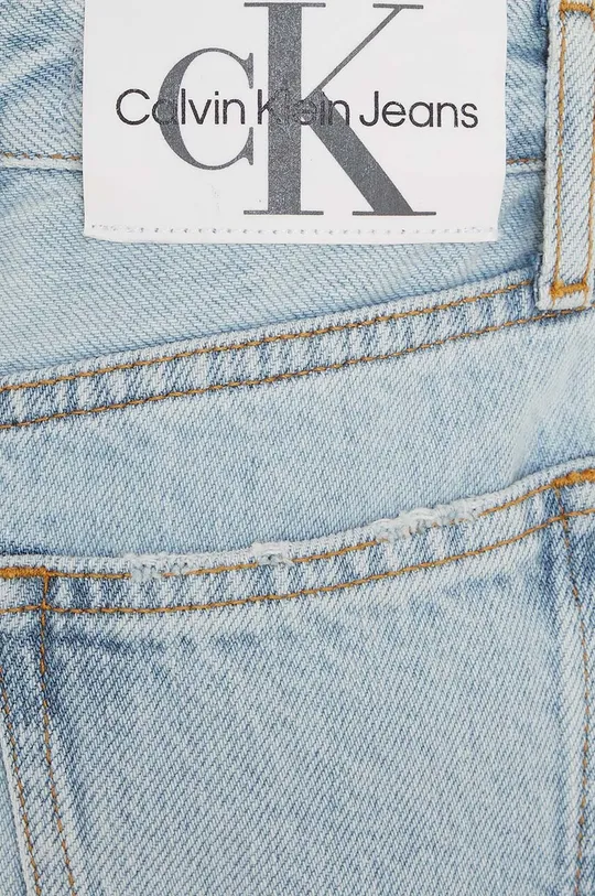 modrá Detské rifľové krátke nohavice Calvin Klein Jeans