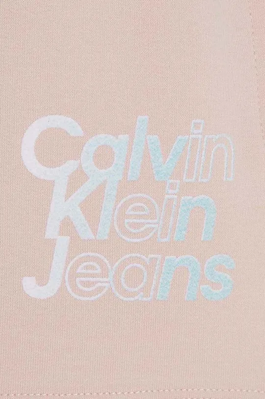 różowy Calvin Klein Jeans szorty dziecięce