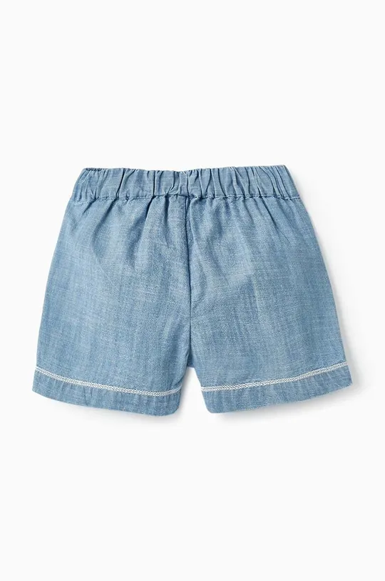 Bombažne kratke hlače za dojenčke zippy modra