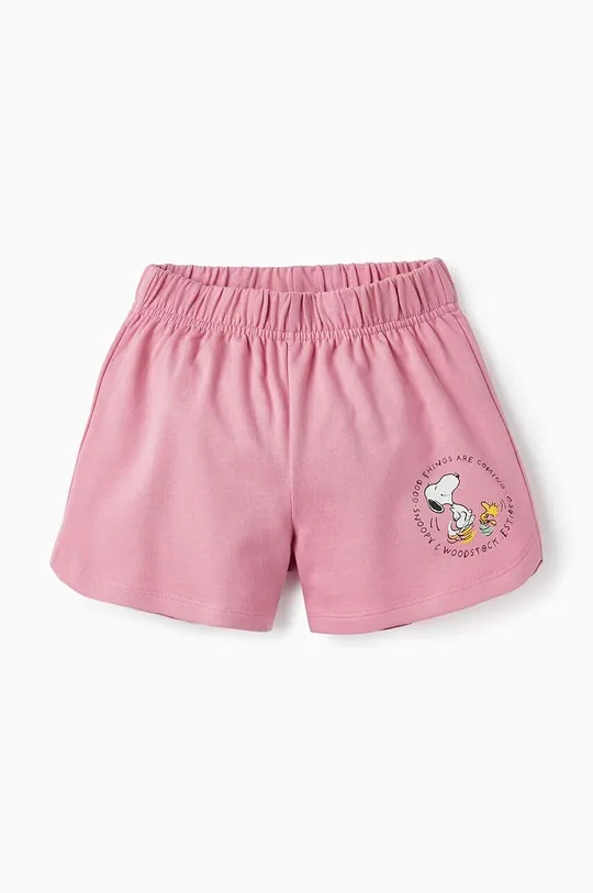 vijolična Otroške bombažne kratke hlače zippy Dekliški