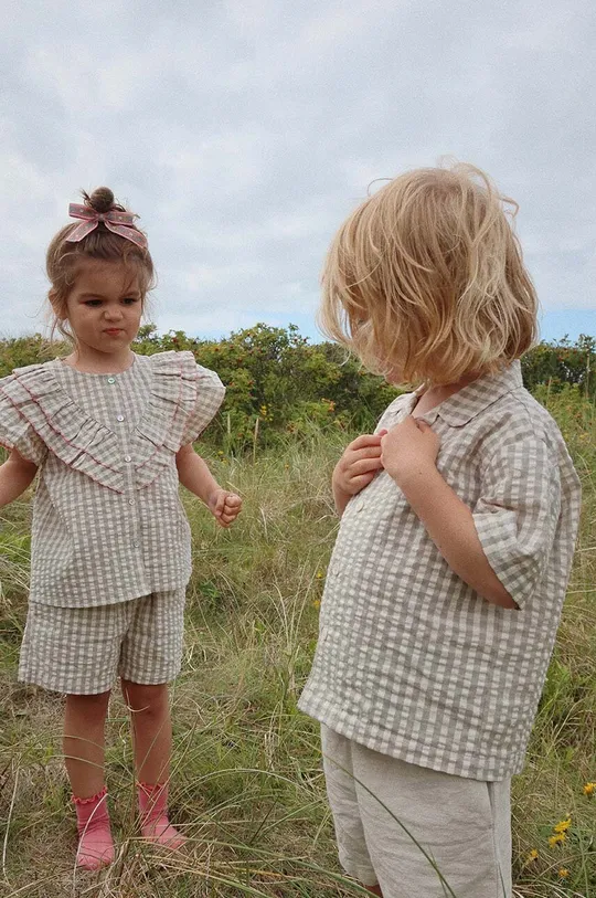 grigio Konges Sløjd shorts in lino bambino/a