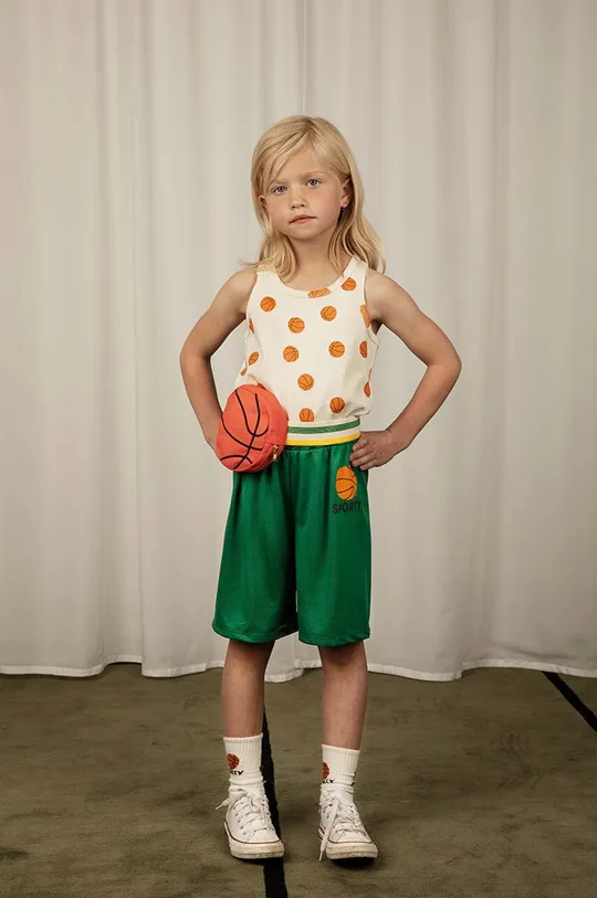 zelená Detské krátke nohavice Mini Rodini Basket Detský