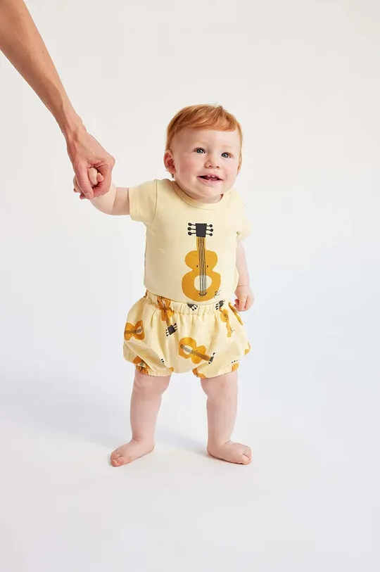 żółty Bobo Choses szorty bawełniane niemowlęce Dziecięcy