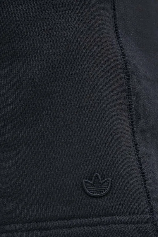 fekete adidas Originals pamut rövidnadrág