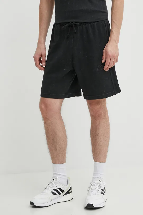 fekete adidas pamut rövidnadrág Férfi