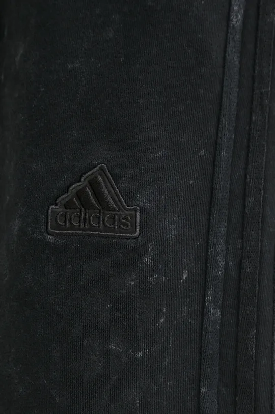 fekete adidas pamut rövidnadrág