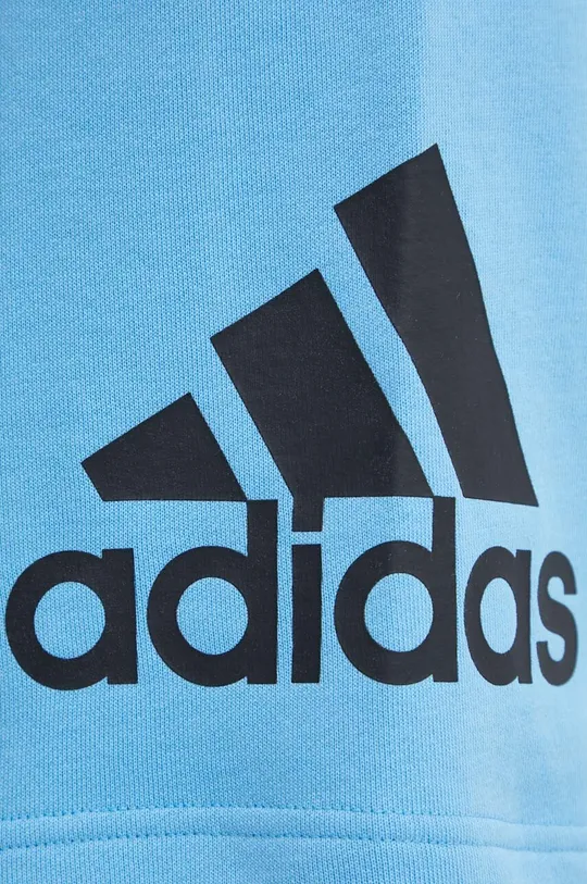 голубой Хлопковые шорты adidas