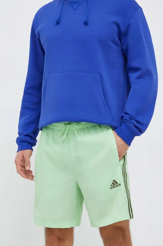 zelena Kratke hlače za vadbo adidas Moški