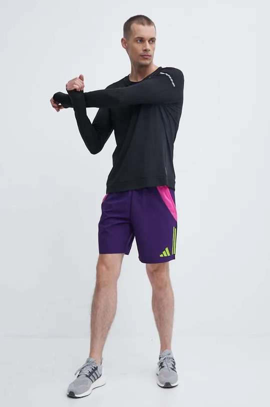 Kratke hlače za vadbo adidas Performance Generation Predator Downtime vijolična