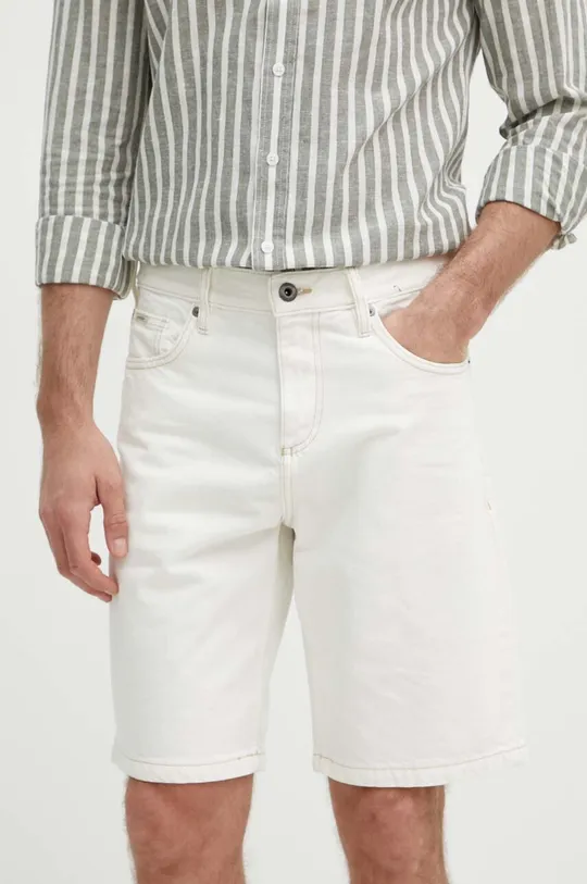 beżowy Lindbergh szorty jeansowe Męski