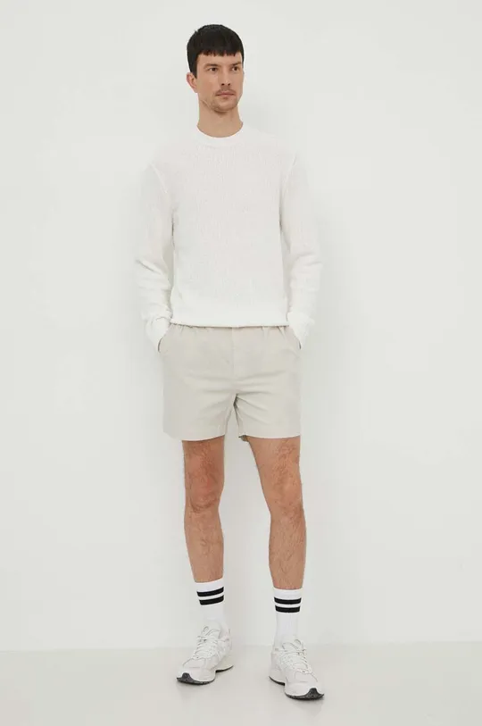 Хлопковые шорты Polo Ralph Lauren серый