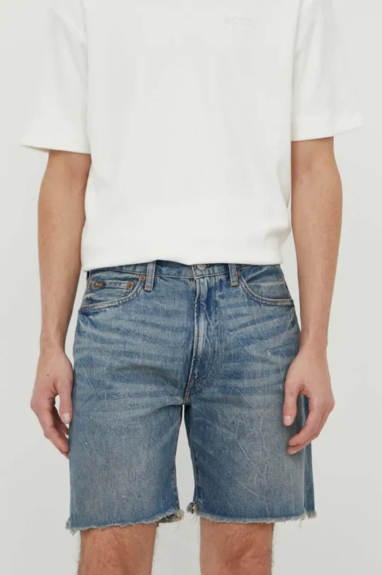 modra Jeans kratke hlače Polo Ralph Lauren Moški